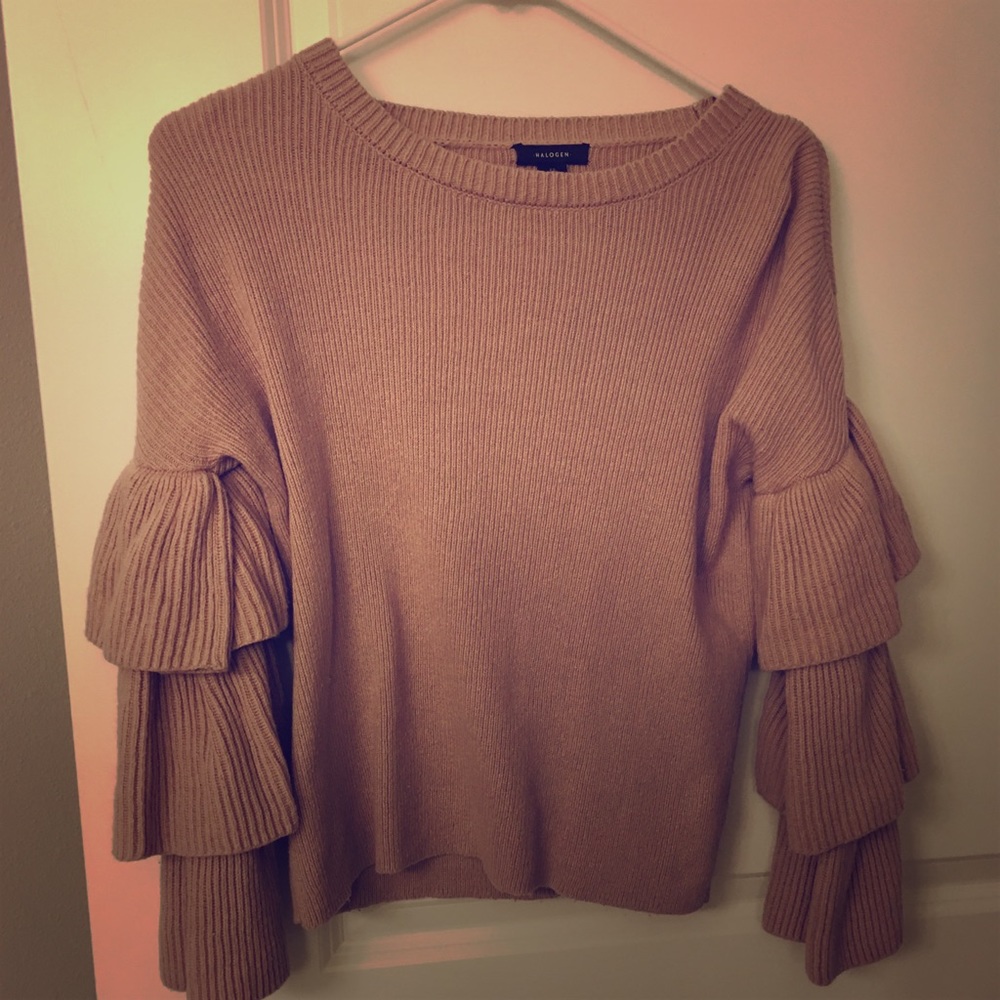 Bell sleeve sweater